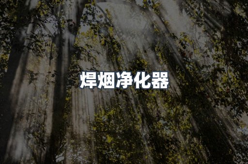 焊烟净化器